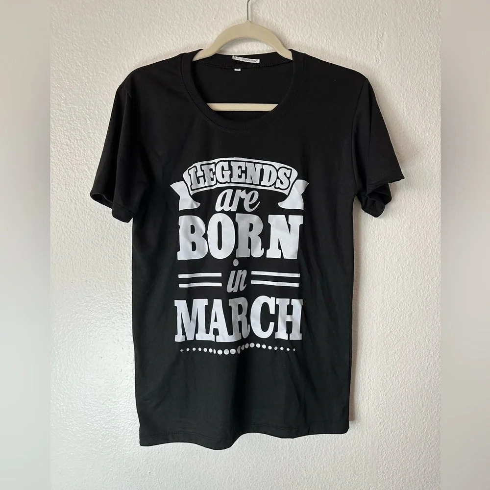 Black Statement Shirt Sleeves Tshirt Unisex Jr Medium BNWT